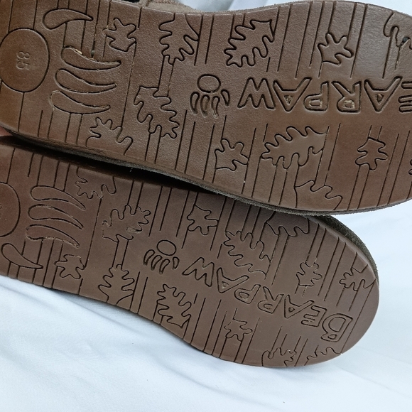 BEARPAW Womens Emma Short Suede Metallic Casual Boots (#1) - Picture 5 of 6